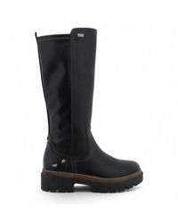 Mustang - Knee High Chunky Long Winter Boots - Lyst