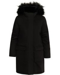 Dreimaster - Winter Parka Dames Zwart - Lyst
