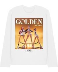 K-Pop Demon Hunters - Adult Huntrix Golden Poster Long-Sleeved T-Shirt - Lyst