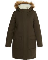 Dreimaster - Winter Parka Dames Donkere Olijf - Lyst