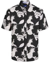Jack & Jones - Jorjoshua Aruba Aop Shirt Ss Dessin - Lyst
