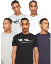 Crosshatch - Wester T-Shirt (Pack Of 5) (Multicoloured) - Lyst