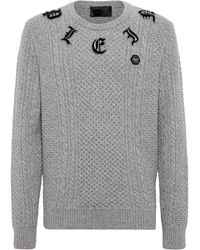 Philipp Plein - Pullover Ronde Hals Monogram - Lyst