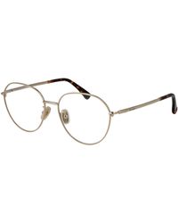 Max Mara - Accessoires ,Geel ,Rond Metalen Optisch Montuur - Lyst