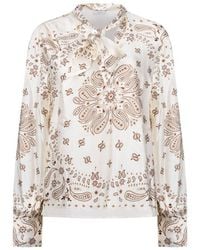 Nukus - Angie Blouse Tie Paisley Blouses Nkf02201 - Lyst