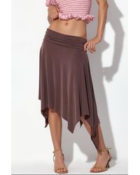 Busem - High-Waist A-Line Midi Skirt - Lyst
