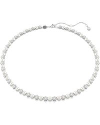Swarovski - 'Matrix Pearl' Base Metal Necklace - Lyst