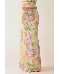 Hiccup - Low Rise Floral Maxi Skirt - Lyst