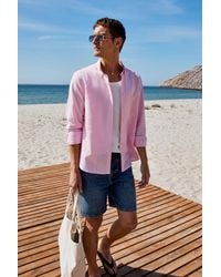 Grimelange - Slim Fit Button Collar Shirt - Lyst