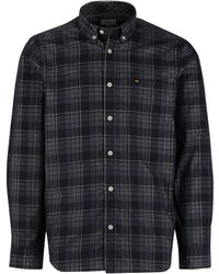 Camel Active - Overhemd Wit Geruit Button-Down Collar - Lyst