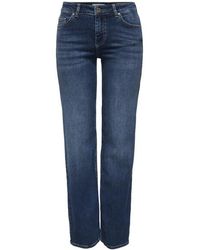 ONLY - Onlblush Mid Straight Dnm Tai021 Noos Denim - Lyst