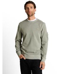 Tom Tailor - Garment Dyed Crew-Neck Sweatshirt - Lyst