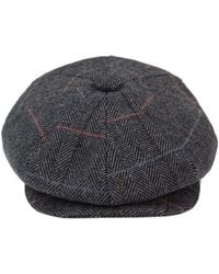 Infinity Leather - Peaky Blinders Herringbone Flat Hat - Lyst