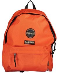 Napapijri - Arancione Gerecycled Polyester Mannen Rugzak - Lyst