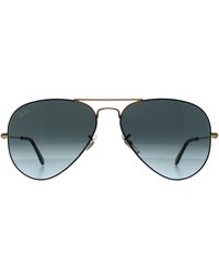 Ray-Ban - Aviator Polished On Arista Vintage Gradient 3025 Metal - Lyst