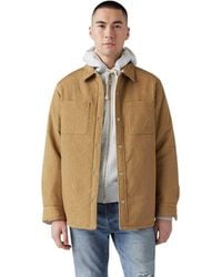 Levi's - Levis Herenoverhemd Van Geribbeld Kord Met Bryant-Patroon (Hermelijn) - Lyst