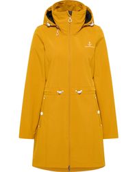Dreimaster - Softshell Jas 3Master Mosterd - Lyst