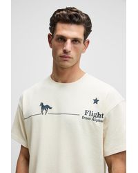 Grimelange - Oversized Printed Crew Neck T-Shirt - Lyst