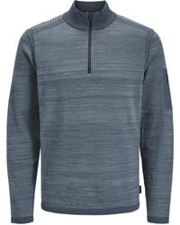 Jack & Jones - Jcomace Knit Half Zip Smu Raf - Lyst