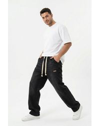 Bigdart - Elastic Waist Denim Pants - Lyst