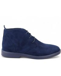 Infinity Leather - Premium Desert Style Suede Chukka Boots Faux Leather - Lyst