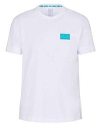 EA7 - Polo T-Shirt 21 Vii Wit - Lyst