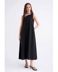 MixRay - Relaxed Fit Maxi Dress With Pockets - Lyst