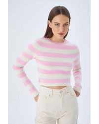 MixRay - Gestreifter Strickpullover - Lyst