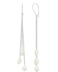 Ateliers Saint Germain - Earrings Real Cultured Freshwater Pearls Baroque 6-7 Mm - Lyst