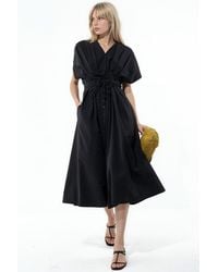 Busem - Casual V-Neck Midi Shirt Dress - Lyst