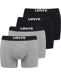 Levi's - Levi's Solid Basic Boxer Brief Org Co 4P Ecom Boxershorts - Lyst