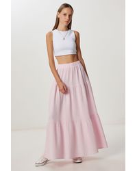 Happiness İstanbul - High Waist A-Line Maxi Skirt - Lyst