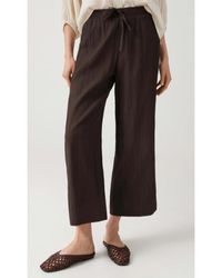 Opus - Marou Crinkled Wijde Broek - Lyst