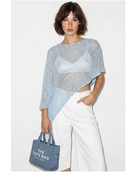 Bianco Lucci - Knit Cut-Out Beach Cover-Up - Lyst