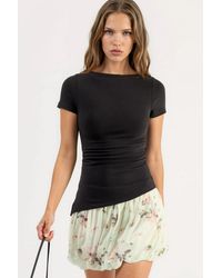 Busem - Slim Fit Geplooide Blouse Met Slits - Lyst
