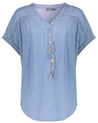 Geisha - Suze 830 Top Lyocell Ropes Bleached Denim - Lyst