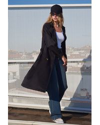 Bigdart - Double Breasted Long Trench Coat - Lyst