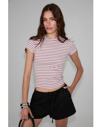 Grimelange - Slim Fit Crop Crew Neck T-Shirt - Lyst