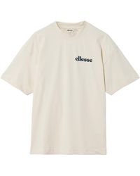 Ellesse - Entriamo Back Print T-Shirt (Off) Cotton - Lyst