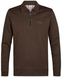 Petrol Industries - Sweater Met Rits Millhall - Lyst