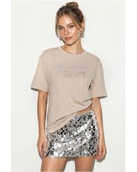 Bianco Lucci - Oversized Printed Cotton Jersey T-Shirt - Lyst
