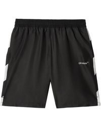 Off-White c/o Virgil Abloh - Zwembroek Met Diagonaal Logo Voor Surfers - Lyst