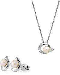 Orphelia - 'Mathilde' 925 Sterling Set: Chain-Pendant + Earrings - Lyst
