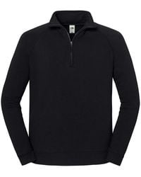 Fruit Of The Loom - Iconic Premium Half Zip Sweatshirt - Lyst