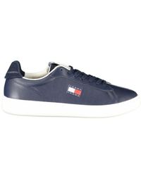 Tommy Hilfiger - Blauer Leder Herren Sneaker - Lyst