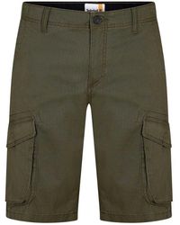 Timberland - Twill Casual Cargo Shorts (Bladgroen) - Lyst