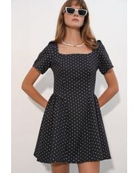 Bigdart - Polka Dot A-Line Mini Dress - Lyst