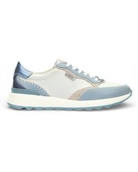 Pikolinos - Denim Leather Lace Up Sneaker Trainers Shoes - Lyst