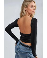 Busem - Slim Fit Crop Blouse With Back Detail - Lyst