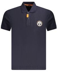 Napapijri - Blauwe Katoenen Polo Shirt - Lyst